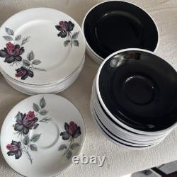 Royal Albert Masquerade 54 Piece Set Trios Milk Jug Sugar Bowl Sandwich Plate