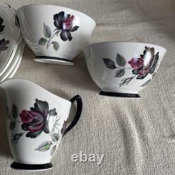 Royal Albert Masquerade 54 Piece Set Trios Milk Jug Sugar Bowl Sandwich Plate