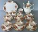Royal Albert Old Country Roses Coffee Set 22 Pc Old B/s Pot Trio Plate Jug Bowl