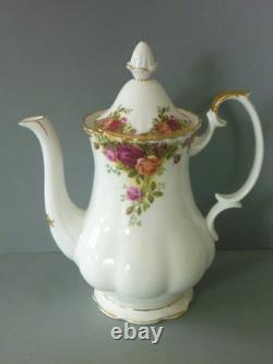 Royal Albert Old Country Roses Coffee Set 22 pc Old B/S Pot Trio Plate Jug Bowl