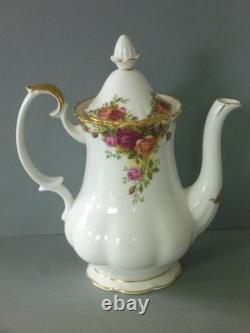 Royal Albert Old Country Roses Coffee Set 22 pc Old B/S Pot Trio Plate Jug Bowl