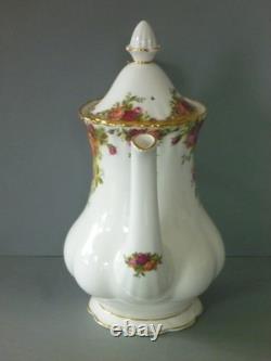 Royal Albert Old Country Roses Coffee Set 22 pc Old B/S Pot Trio Plate Jug Bowl