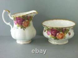 Royal Albert Old Country Roses Coffee Set 22 pc Old B/S Pot Trio Plate Jug Bowl