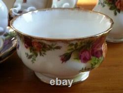 Royal Albert Old Country Roses Full Coffee Set for Six Persons with 15 pieces