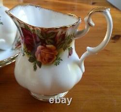 Royal Albert Old Country Roses Full Coffee Set for Six Persons with 15 pieces