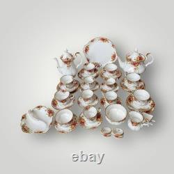 Royal Albert Old Country Roses Tea & Coffee Set 38 Pcs Vintage