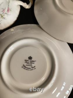 Royal Albert Victoriana Rose Tea Set 28 Pieces Large Teapot, Coffee Pot 12 Duos