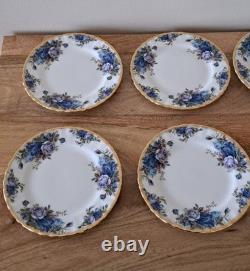 Royal Albert Vtg Moonlight Rose Coffee Trio Set 22 Pieces Include Coffee Pot Vgc