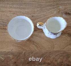 Royal Albert Vtg Moonlight Rose Coffee Trio Set 22 Pieces Include Coffee Pot Vgc