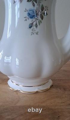 Royal Albert Vtg Moonlight Rose Coffee Trio Set 22 Pieces Include Coffee Pot Vgc