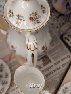 Royal Albert Winsome Coffee Set Vintage Bone China Floral 14 piece set England