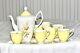 Royal Albert Yellow Coffee Cups Saucers Coffee Pot Vintage Bone China