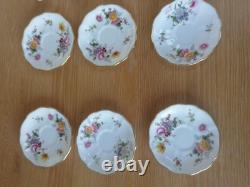 Royal Crown Derby Posies Coffee Cups & Saucers 6 X Duos Vintage unused boxed