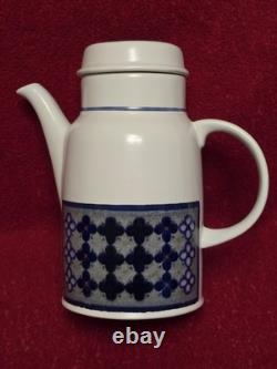 Royal Doulton China Tangier Lambeth Stoneware 15 Piece Vintage Coffee Set