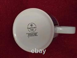 Royal Doulton China Tangier Lambeth Stoneware 15 Piece Vintage Coffee Set