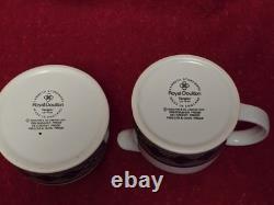 Royal Doulton China Tangier Lambeth Stoneware 15 Piece Vintage Coffee Set