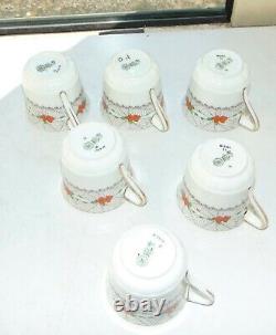 Royal Doulton Fine China H3746 Cobwebs Coffee Set 15 PC Coffee Pot cups Saucers