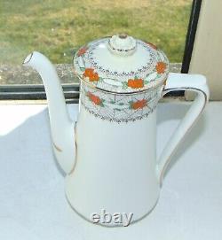 Royal Doulton Fine China H3746 Cobwebs Coffee Set 15 PC Coffee Pot cups Saucers