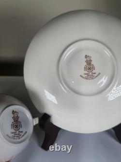 Royal Doulton Frost Pine Coffee Set D6450 Vintage 1940s/50s -3cup&saucer