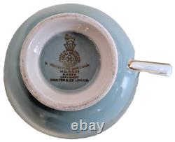 Royal Doulton Melrose Tea Set Vintage Blue China 8 Setting Excellent Cond (GA)