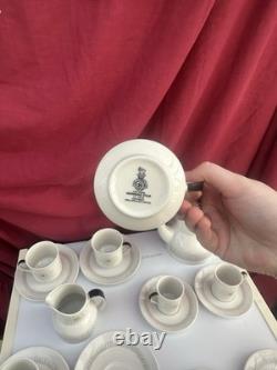 Royal Doulton Morning Star Coffee Set Vintage 1960s Cups Saucers Pot Milk Jug