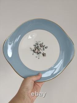 Royal Doulton Rose Elegans TC1010 Tea Coffee Set Duck Egg Blue Gold Vintage 37pc