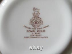 Royal Doulton Royal Gold H4980 Pattern 22 Piece Coffee Service for sale