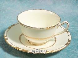 Royal Doulton VINTAGE Tea Coffee SET Gold Encrusted edges Cream 1938 RARE V1926