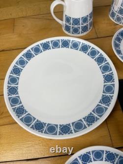 Royal Tuscan Charade Fine Bone China 36 Piece Tea Coffee Set Blue Wedgwood Group