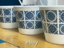 Royal Tuscan Charade Fine Bone China 36 Piece Tea Coffee Set Blue Wedgwood Group