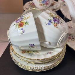 Royal Worcester Roanoke 23 Piece Tea Set for 6 Including Tea Pot Milk Jug Sugar