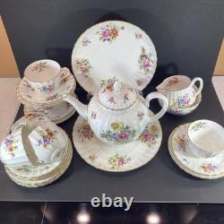 Royal Worcester Roanoke 23 Piece Tea Set for 6 Including Tea Pot Milk Jug Sugar