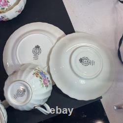 Royal Worcester Roanoke 23 Piece Tea Set for 6 Including Tea Pot Milk Jug Sugar