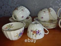Royal Worcester'Roanoke' Tea Set x6 Fine bone china