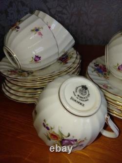 Royal Worcester'Roanoke' Tea Set x6 Fine bone china