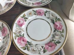 Royal Worcester Royal Garden DOT & DASH 9 Piece Tea Set 1969 Vintage