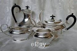 SILVER PLATED EPNS Vintage Tea & Coffee Service 4 Piece Set Pots + Milk & Sugar