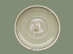SUSIE COOPER ORCHID Coffee Set for 6 Green Vintage English China Cup Saucer