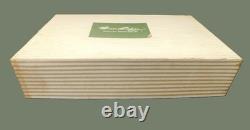 SUSIE COOPER ORCHID Coffee Set for 6 Green Vintage English China Cup Saucer