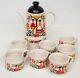 Sadler Scandi Folk Love Coffee Tea Set Pot Mugs Sugar Bowl Milk Jug Vintage