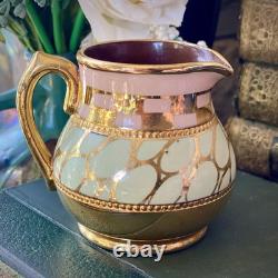 Sadler Tea Pot Set Gold Spot & Checker'Betty' Coffee Pots Vintage 1940/50s -VGC