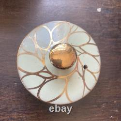 Sadler Tea Pot Set Gold Spot & Checker'Betty' Coffee Pots Vintage 1940/50s -VGC