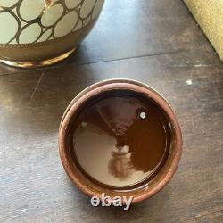 Sadler Tea Pot Set Gold Spot & Checker'Betty' Coffee Pots Vintage 1940/50s -VGC