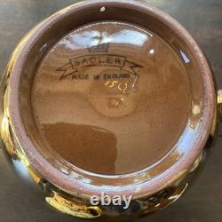 Sadler Tea Pot Set Gold Spot & Checker'Betty' Coffee Pots Vintage 1940/50s -VGC