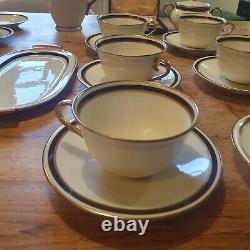 Scandi porcelain 1920s vintage tea and coffee set A. L. P LIDKOPING, Sweden