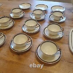 Scandi porcelain 1920s vintage tea and coffee set A. L. P LIDKOPING, Sweden