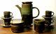 Servizio Caff&egrave; 7 Pezzi Sic Ceramiche Casale Monferrato 1960 Vintage Coffee Set