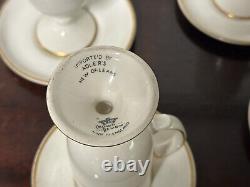 Set Of 6 Adler's Vintage Crown Devon Cups, Barker Ellis New Orleans Cafe Brulot