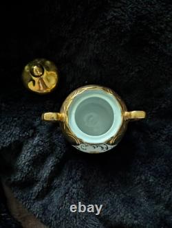 Set Vintage Fragonard Design 24 Karat Gold Tea Coffee Set