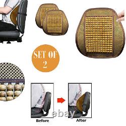 Set of 2 Office Chair Lumbar Support Seat Back Support Massage Mesh Home Office